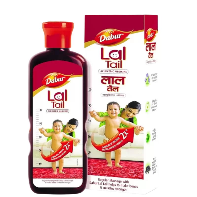 Dabur Lal Tail – Ayurvedic Baby Massage Oil | Strengthens Baby’s Bones & Muscles  50 ml