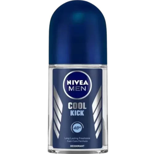 Nivea Men Roll On Deodorant, Cool Kick, 50ml - 48H Odor Protection