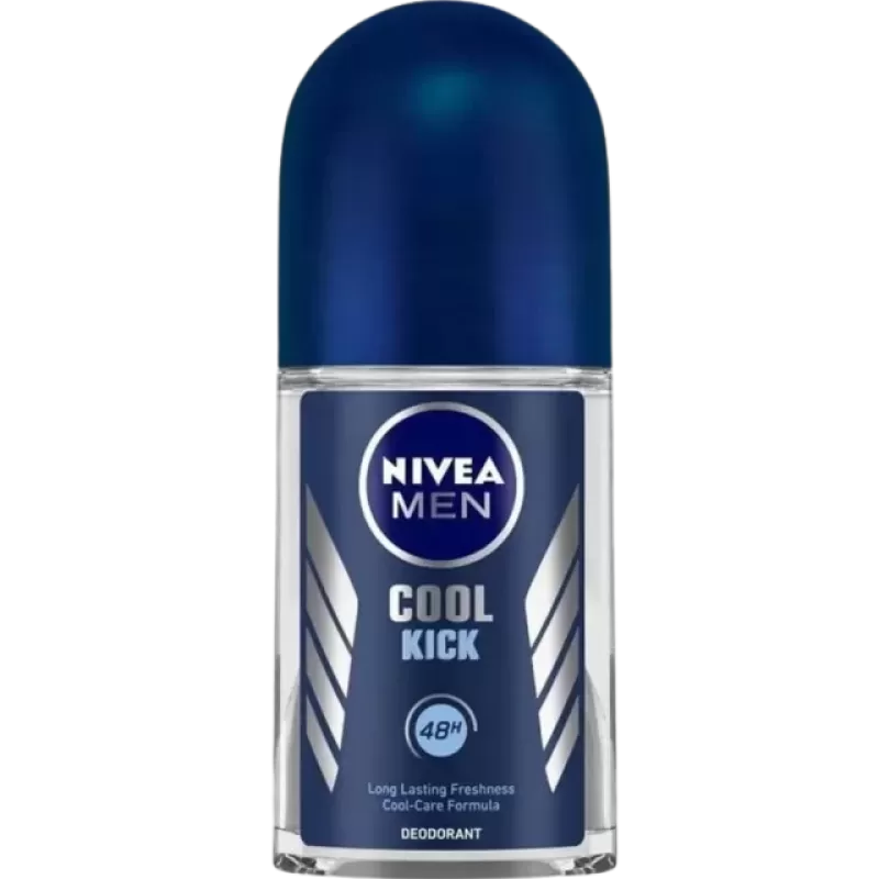 Nivea Men Roll On Deodorant, Cool Kick, 50ml - 48H Odor Protection