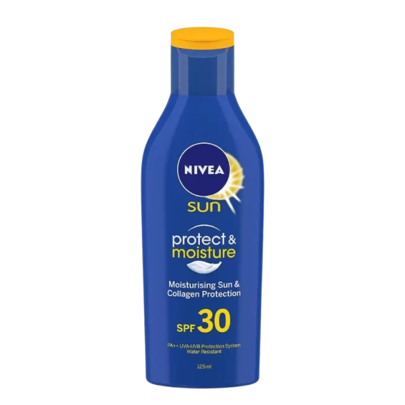 Nivea Sun Protect & Moisture SPF 30 Advanced Sunscreen, PA++ UVA - UVB Protection 125 ml