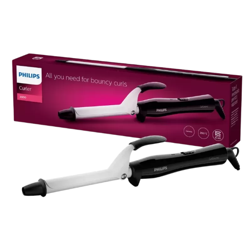 Hair Curler | 16mm Barrel for Bouncy Curls | 200°C Heat for Salon-Style Results | BHB862/00