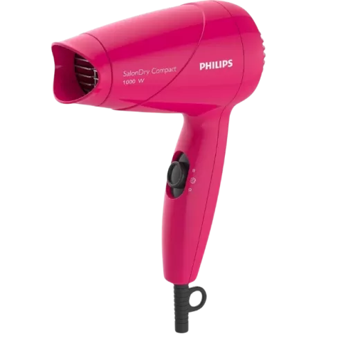 Philips HP8143/00 1000-Watt Hair Dryer, Pink - ThermoProtect, Compact Design