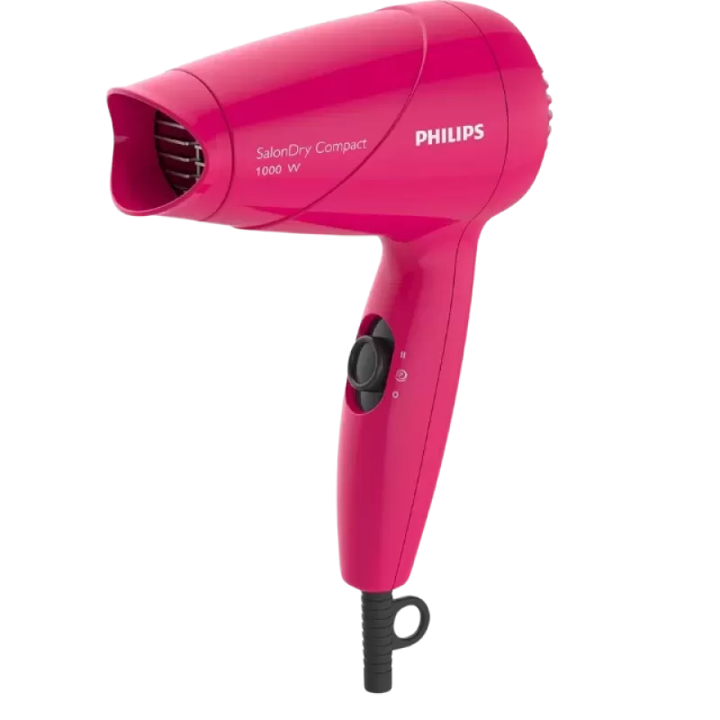 Philips HP8143/00 1000-Watt Hair Dryer, Pink - ThermoProtect, Compact Design